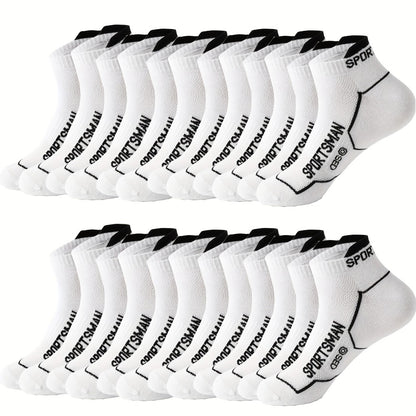 Men's Athletic Ankle Socks - 12-Pair Pack