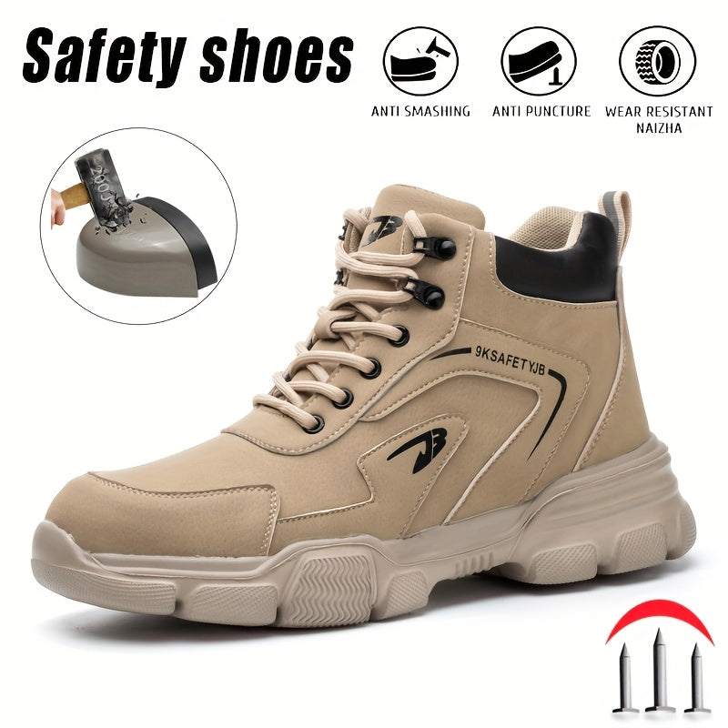 Steel Toe Shoes Puncture Proof Work Shoes Boots, Industrial And Construction Site