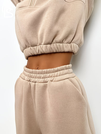 Women's 2pcs Sporty Street Casual Fashion Set for Women Women 2pcs Outfits Women's Gym Sportswear Comfortable Clothing, Casual Streetwear, Loose And Elastic Design, Women's Summer Clothing