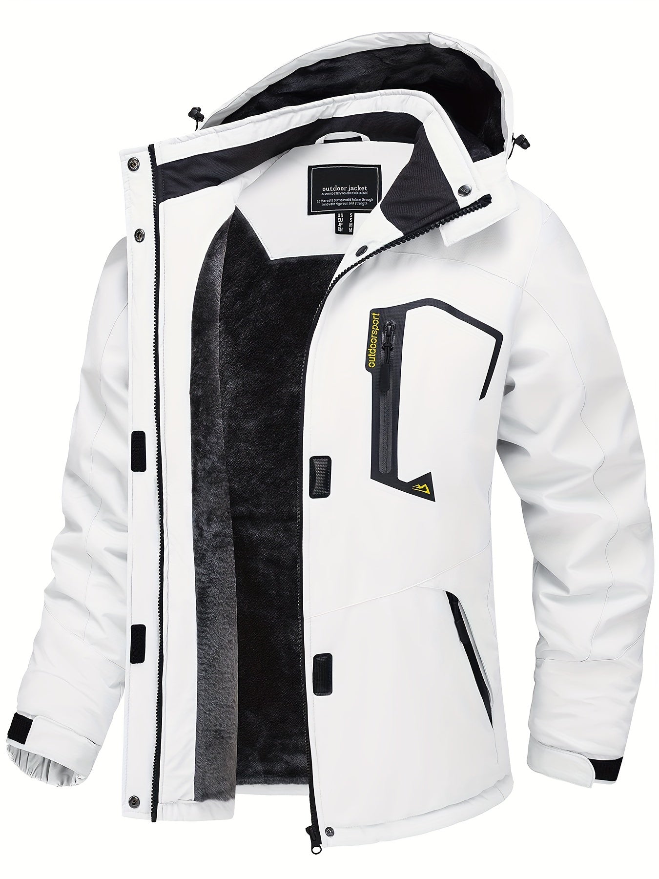 Women's Winter Ski Jacket - High Quality Soft-shell Hooded Jacket Windproof Detachable Hood Multi-pockets Warm Thickened Fleece Lined - Winter Outdoor Snow Sports Skiing Snowboarding Hiking Camping Daily Casual Wear Work Wear Rain Windbreaker