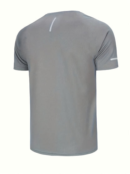 3pcs Set of Men's Sport T-Shirts - Breathable Quick-Dry with Reflective Stripes | Gray, Navy Blue, Black Casual Sport Shirts novelty pajamas loungewear