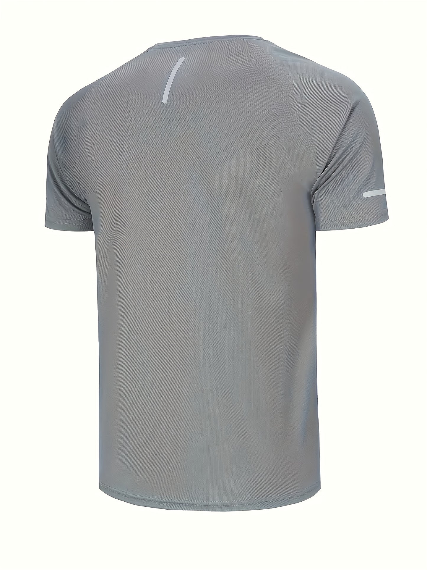 3pcs Set of Men's Sport T-Shirts - Breathable Quick-Dry with Reflective Stripes | Gray, Navy Blue, Black Casual Sport Shirts novelty pajamas loungewear