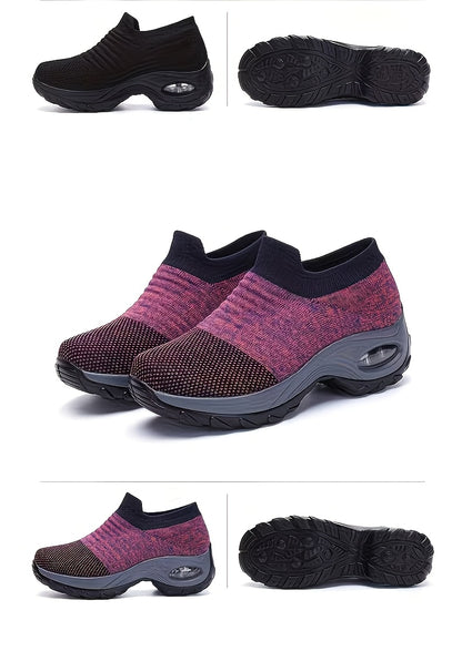 2026 New Spring And Summer Mesh Breathable, Lightweight And Comfortable Casual Shoe Covers, Women's Thick Sole Versatile One Foot Shoes, Fashionable Anti Slip Running Shoes, Board Shoes for Women, Women Shoes