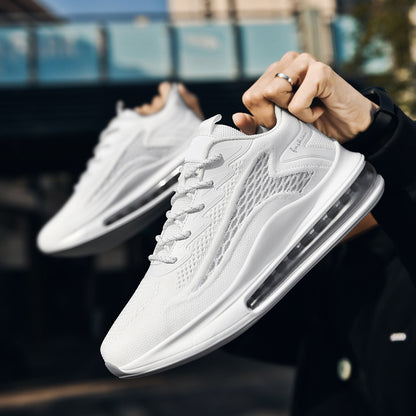 Men's Sneakers, Fashionable Lace Up, Lightweight Anti Slip And Shock-absorbing Air Cushion, Comfortable And Breathable Men's Shoes, Fitness Tennis Shoes, Running Shoes For Men, Work Boots For Men,