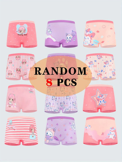 Girls' Boxer Briefs - 8-Pack Animal Print