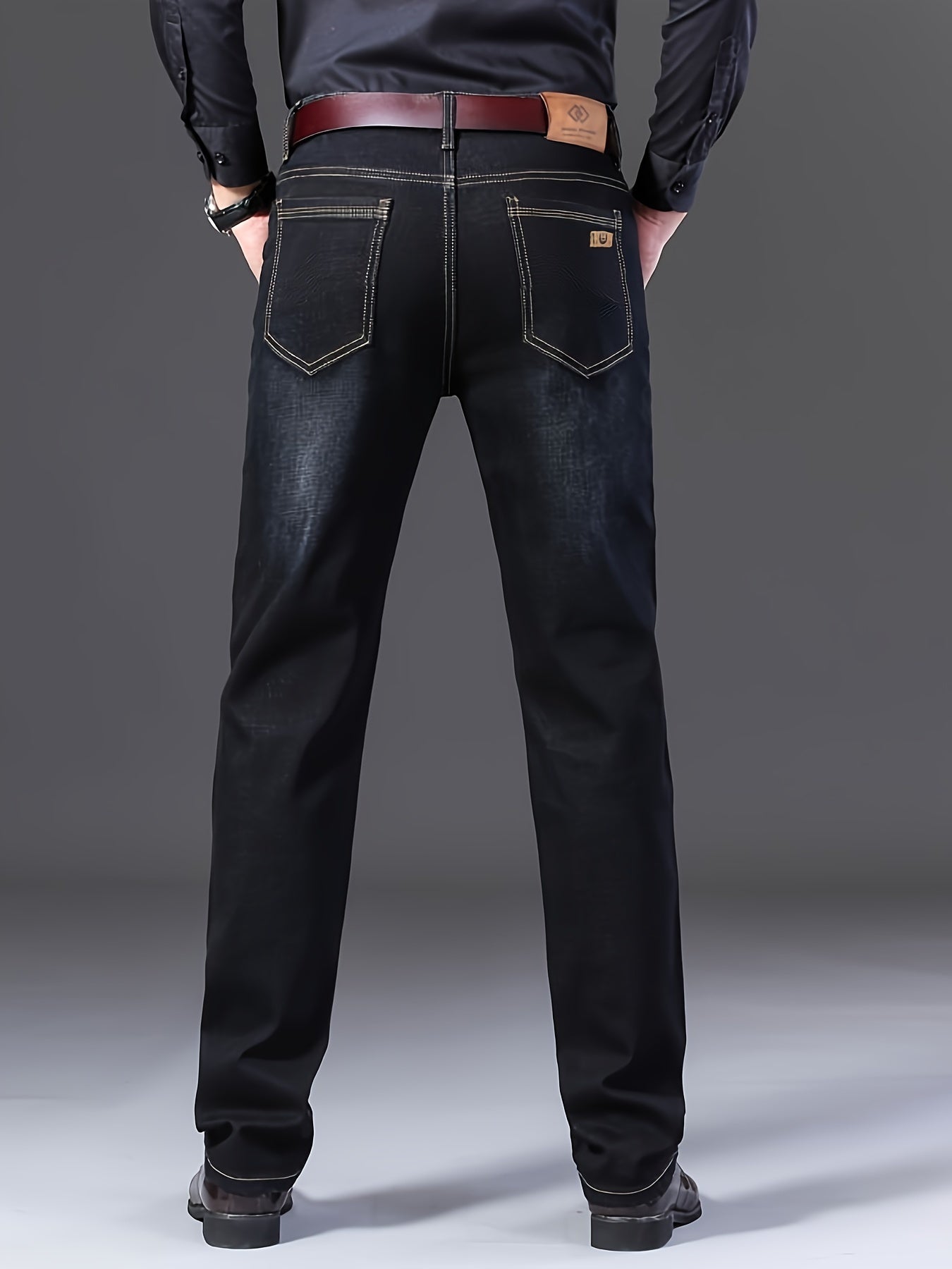 Men'S Straight Leg Jeans with a Classic Design, Perfect for Everyday Use in Any Season