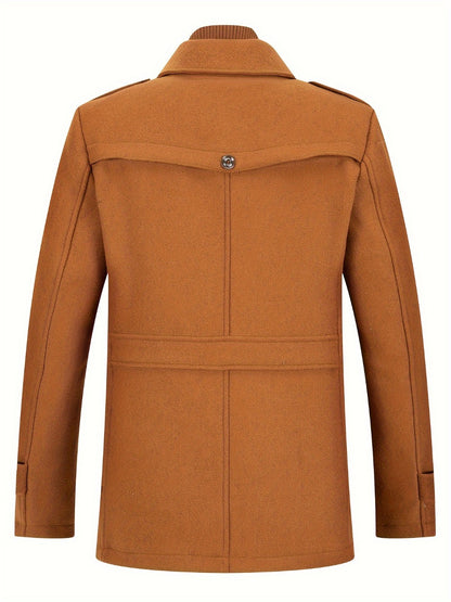 Men's Versatile Fleece Single-Breasted Coat