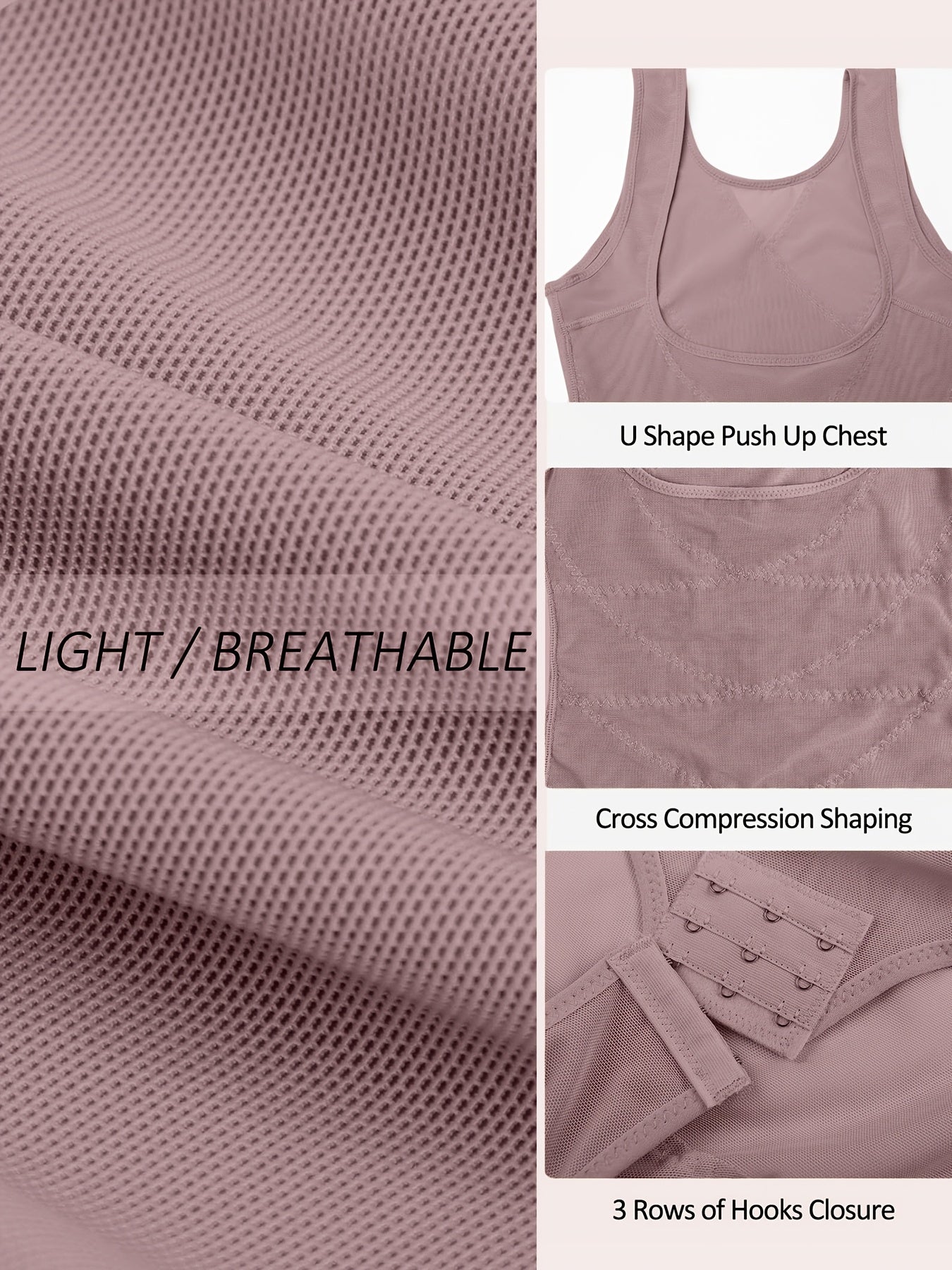 2pcs Women'S Shapewear Bodysuit Tummy Control Butt Lifting High Waist