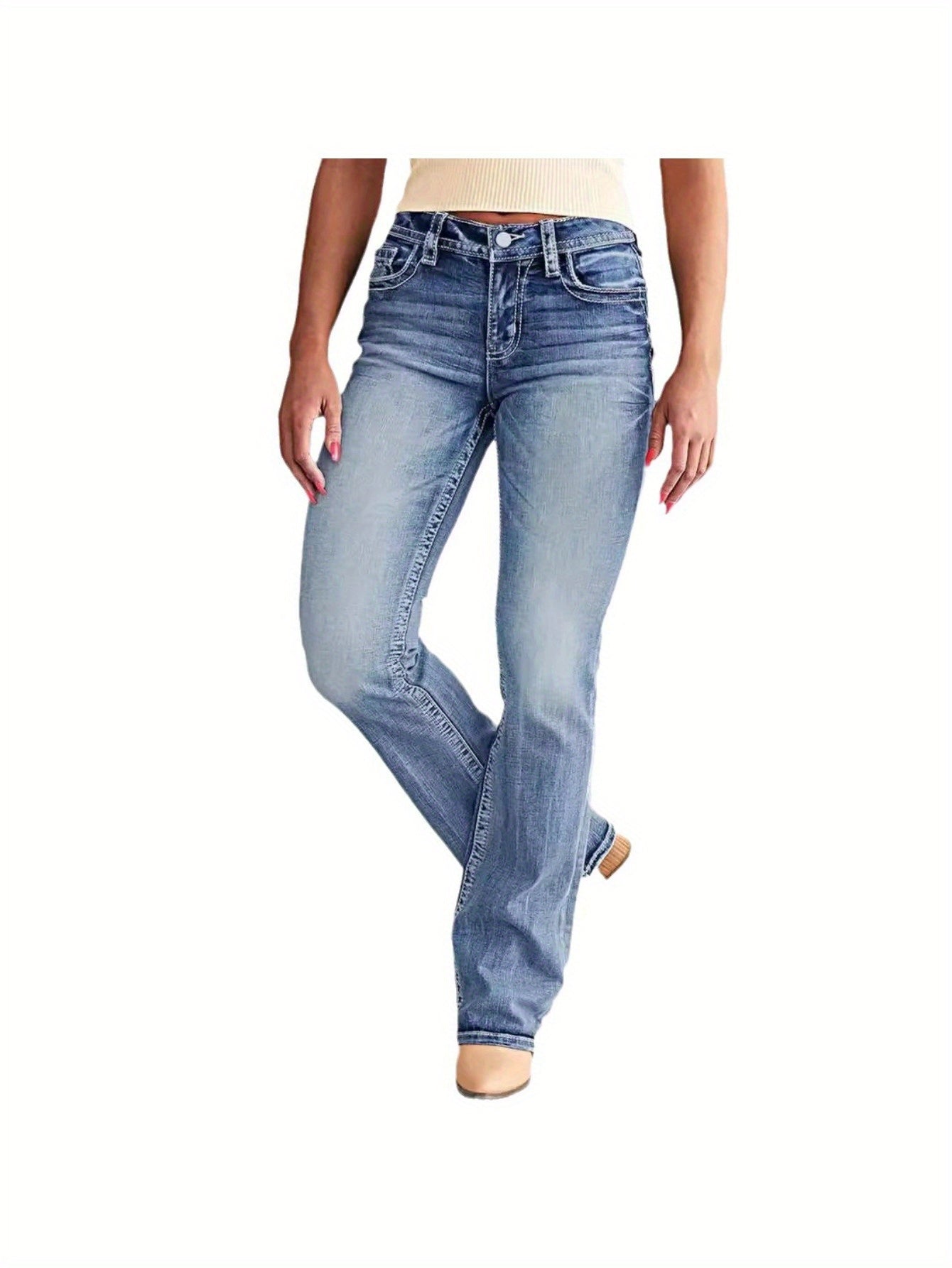 New Stylish Stretchy Slim Fit Jeans for Women Skinny Design, Versatile for Casual Daily Wear, Comfortable, Trendy Must Have