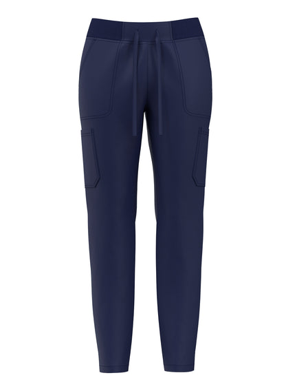 Women's Scrub Pants Set, Elastic Breathable Polyester Spandex Blend, V-Neck Short Sleeve with Pocket, Solid Color, for Work