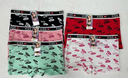 12-Pack Women's Cotton Boyshort Panties - Soft Breathable Assorted Colors