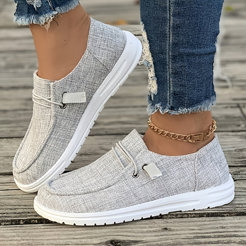 Women's Spring/Fall Slip-On Shoes Low-Top Flat Elastic Lace-Up Strap Shoes Stylish Casual Everyday Loafers The Perfect Gift for Mom Or Wife Shipped From Local Warehouse On Women's Shoes, Women Shoes