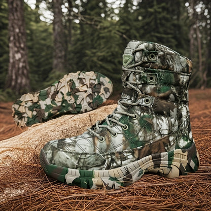 YTAT Men'S Light Motorcycle Combat Boots Hunting Shoes Camouflage Lightweight Hiking Shoes