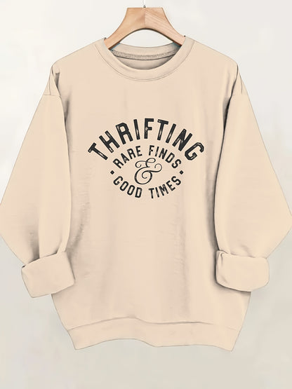 Unique Autumn And Winter Sweatshirt Jacket for Women, Featuring a Casual Sports Style with Long Sleeves And a Round Neck Pullover Design