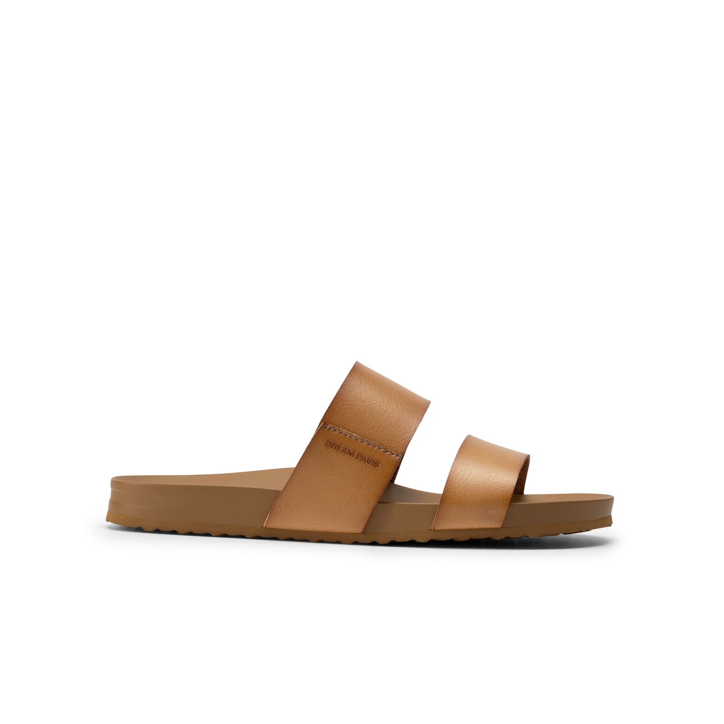 Women's Open Toe Slides Sandals Comfortable Support Footbed Two Strap Slip-on Fashion Casual Beach Vacation Lightweight Flat Sandals Summer for Women