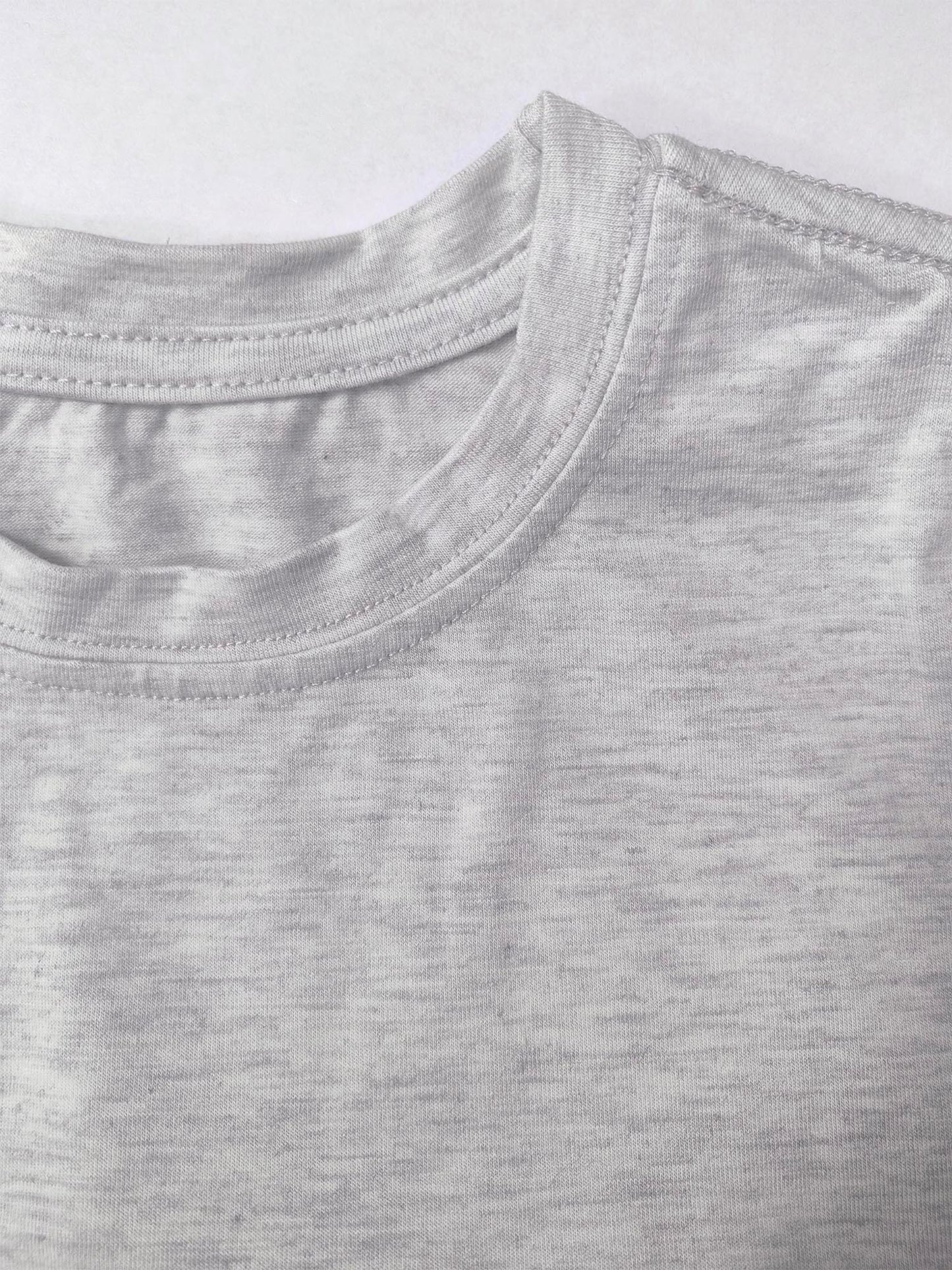 Ladies' European-Style Round Neck Short Sleeve T-Shirt for Summer, Lightweight and Breathable, Front and Back with Stylish Floral Prints and 'Beautifully Broken' Text, Perfect Comfort Fit for Daily Wear, A Versatile and Chic Choice for Laid-Back