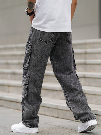 Men'S Cargo Pants Featuring Various Pockets - Made from a, Suitable for Casual Wear Throughout The Year