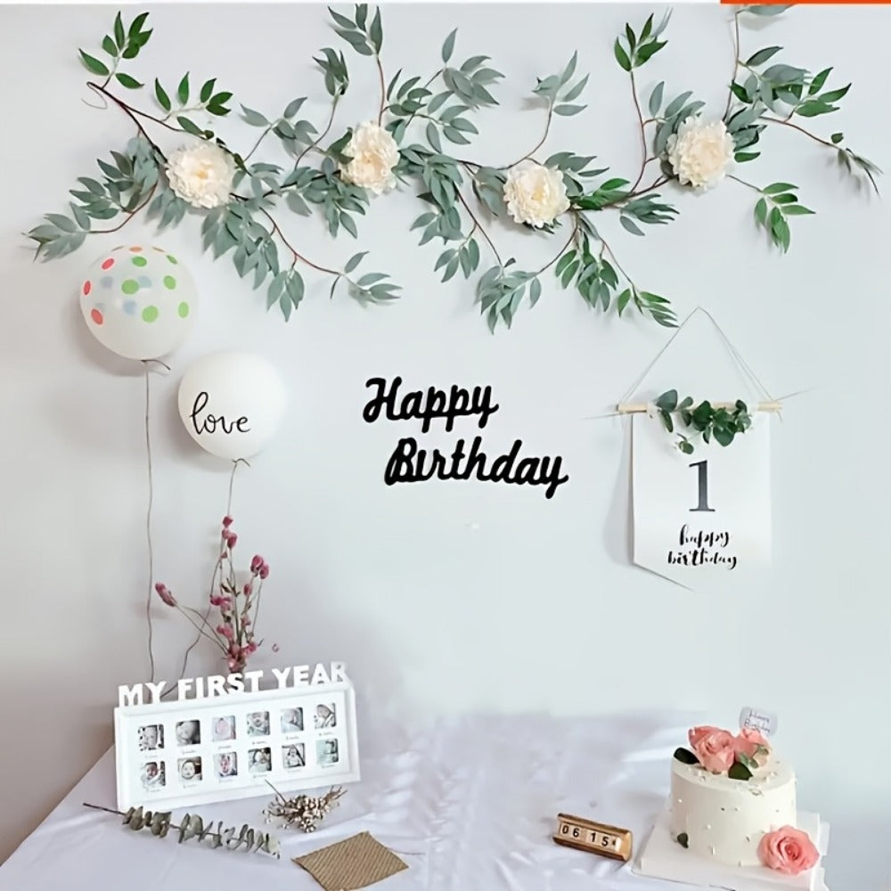 12-Month Baby Milestone Photo Frame - First-Year Photo Display