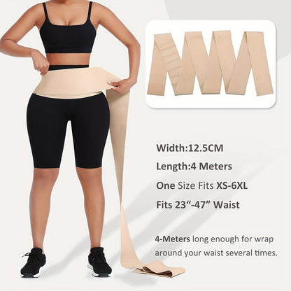 Women Waist Trainer Bandage Wrap Sauna Belt Long Torso Tummy Wraps Belly Body Shaper Waist Trimmer Belt