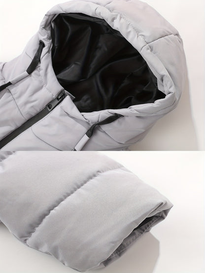 A Smart Heated Jacket Designed for Casual Warmth, Featuring 11 Heating Zones, Dual Controls, Three Heat Settings, a Hood with Drawstrings, Suitable for Autumn And Winter, Thickened for Business Wear, Perfect for Outings Or Home Use for Men.