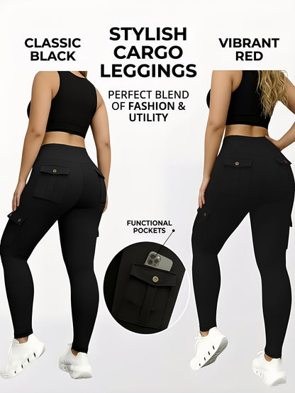 Large-size Women'S Stretchy High-waist Fitness Pants With Multiple Pockets, Breathable And Lightweight Yoga Pants, High-waisted Pants For Toning The Waist And Abdomen, Suitable For Running, Fitness, Yoga, And Casual Outings