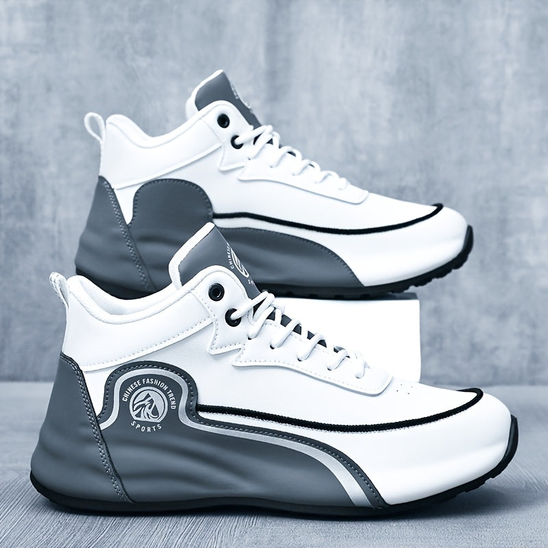 Men'S Running Shoes Designed to Prevent Slipping - Featuring a Sturdy Synthetic Upper, EVA Cushioning, And a PVC Sole. These Low-Top Casual Sneakers Are Perfect for The Gym, Jogging, And Streetwear, Offering Year-Round Comfort with a Stylish Sporty