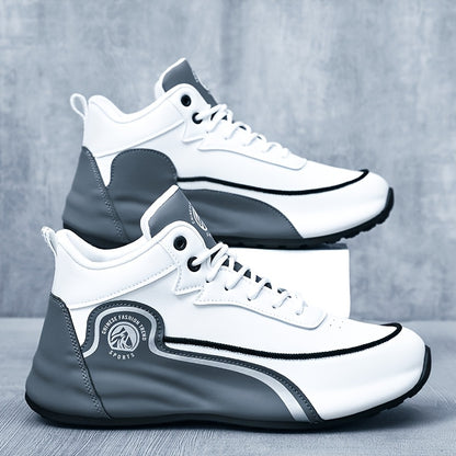 Men'S Running Shoes Designed to Prevent Slipping - Featuring a Sturdy Synthetic Upper, EVA Cushioning, And a PVC Sole. These Low-Top Casual Sneakers Are Perfect for The Gym, Jogging, And Streetwear, Offering Year-Round Comfort with a Stylish Sporty