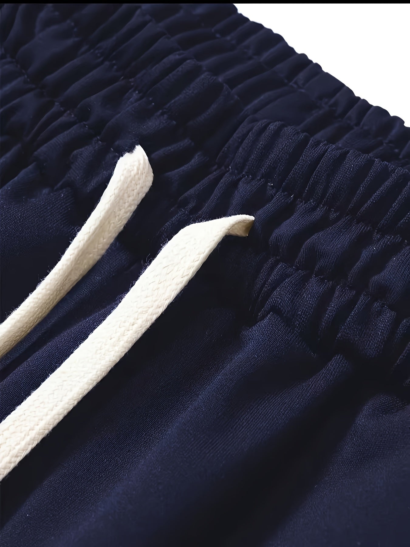 5pcs Men's Casual Sweatpants, Polyester Knit Fabric, Cotton Solid Color, Regular Fit with Pockets, Elastic Waist Drawstring Joggers Ideal Gift, Loose Waist, Spring Clothes, Summer Clothes, Valentine's Day Gifts, Easter Gifts, Discounted