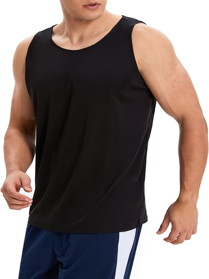 6pcs Men'S Quick Dry Workout Tank Tops Breathable Gym Sleeveless Muscle Shirts For Active Men