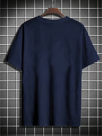 Fashionable Men'S Short-Sleeved T-Shirt, Festive Apparel, 2026 Year of The Horse, St. Patrick'S Day, Carnival, Easter, Trendy And Versatile Men'S Clothing, Festive Surprise Gift, Comfortable And Breathable