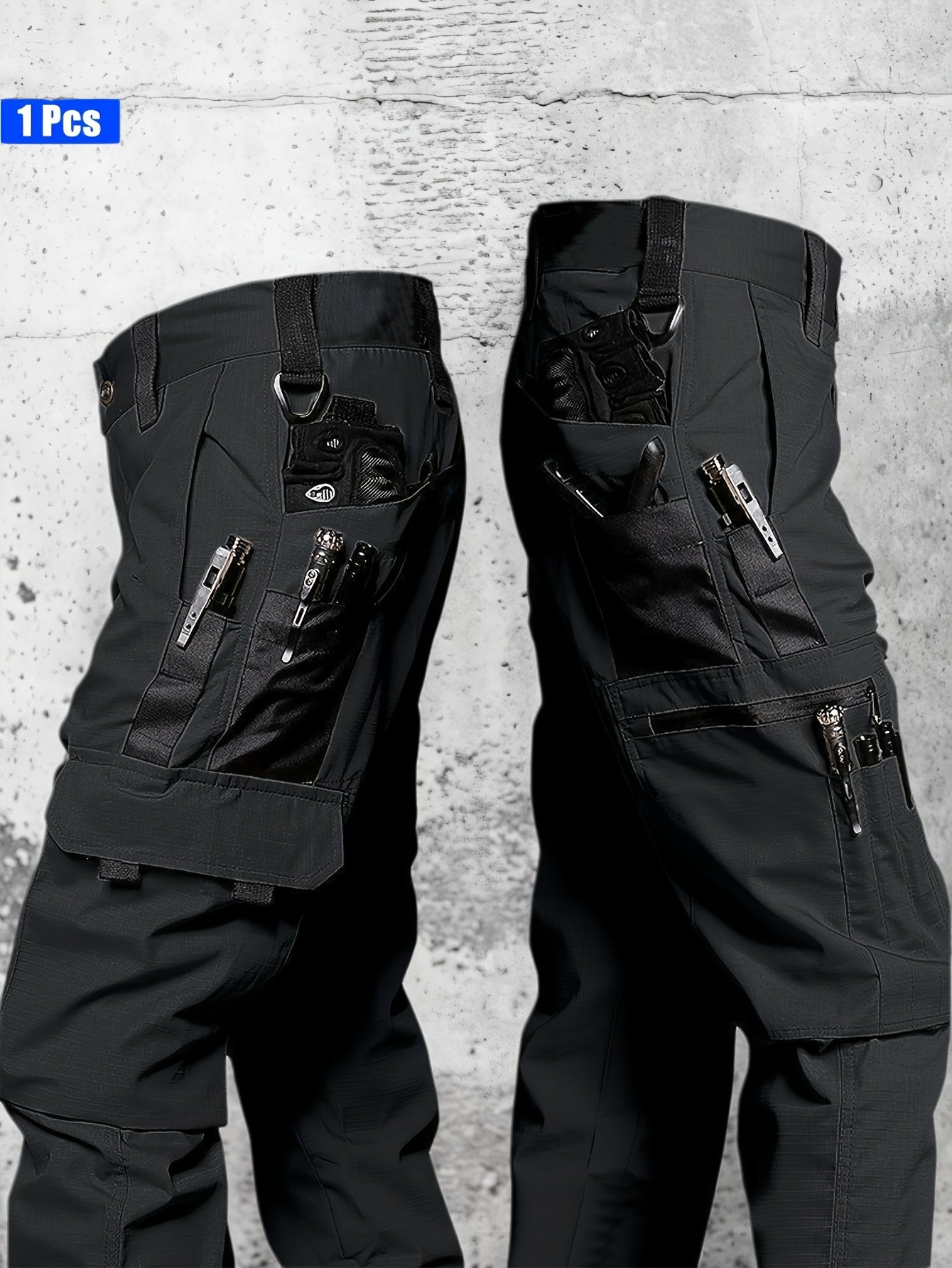 Men'S Tactical Cargo Pants - Quick-Dry Lightweight, Multi-Pocket Design, Regular Fit for Hiking, Camping, Outdoor Adventures (Belt Not Included), Hiking Pants, Adventure Clothing, Rugged Style, Scratchresistant Material, Utility Trousers