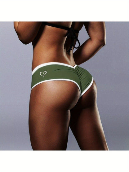 6pcs Low Waist Women'S Panties, Multi-Color Printed Flower, Monogram, Hip Lifting Shorts Boxer Briefs