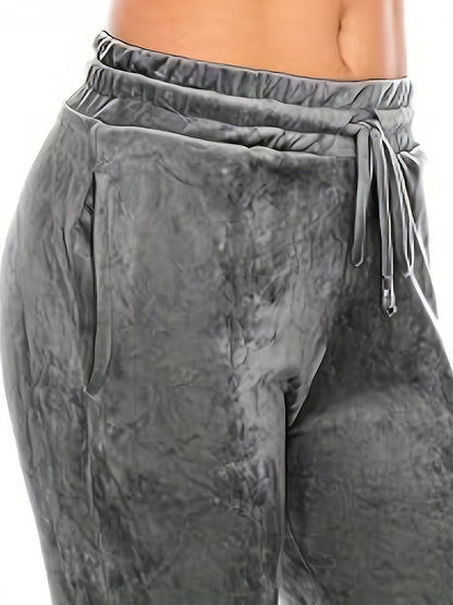 BCCSK Casual Velvet Jogger For Women/ Super Soft Warm Winter Leggings Yoga Pants/ Women'S Clothings