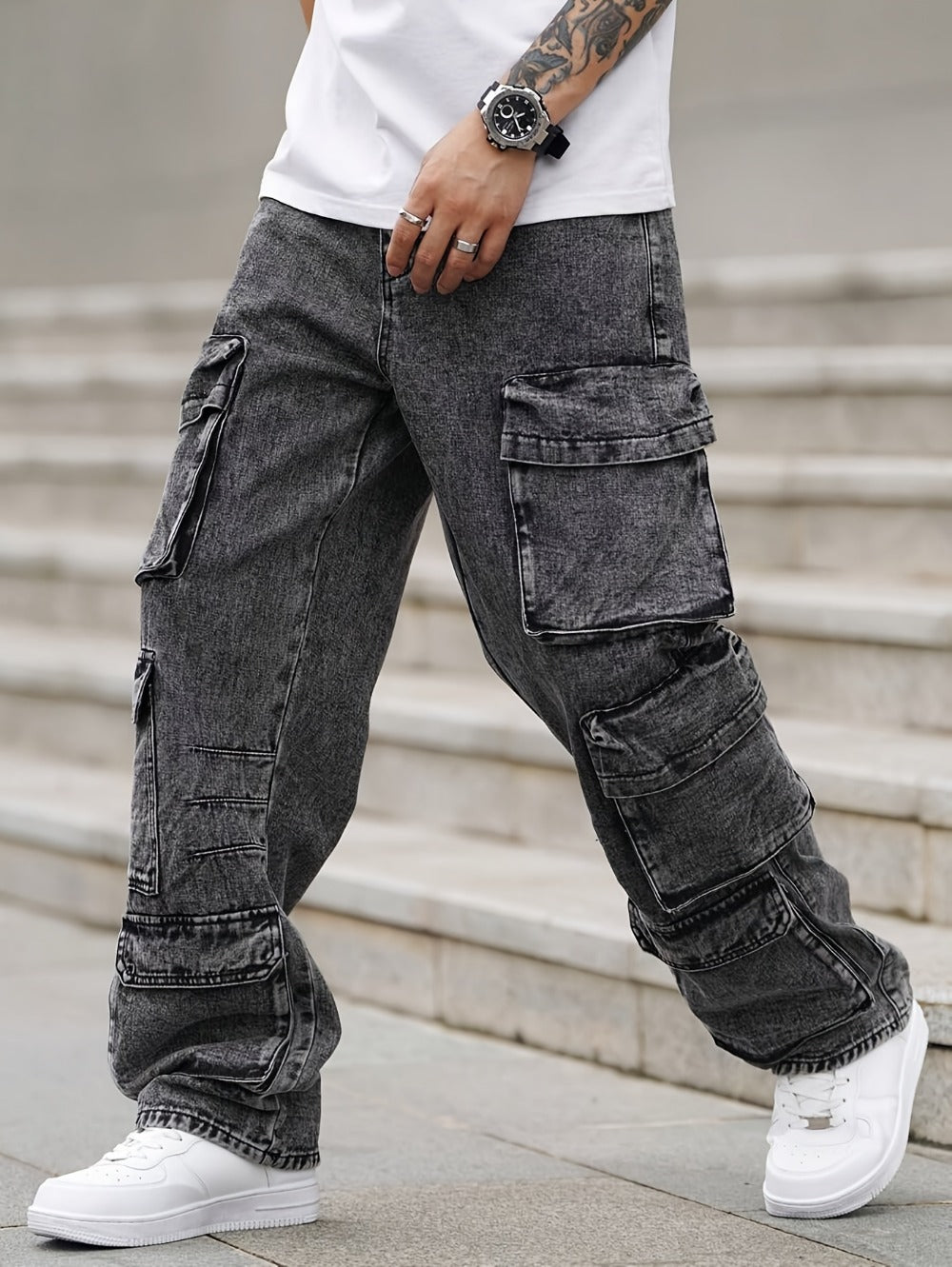 Men's Cargo Pants - Multi Pocket Everyday Style 708965