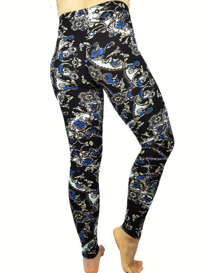 Leggings for Women Tie-Dye & Printed Fashion Leggings Regular/ One Size