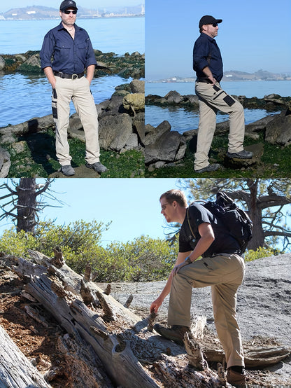 Men'S Tactical Cargo Pants - Quick-Dry Lightweight, Multi-Pocket Design, Regular Fit for Hiking, Camping, Outdoor Adventures (Belt Not Included), Hiking Pants, Adventure Clothing, Rugged Style, Scratch resistant Material, Utility Trousers
