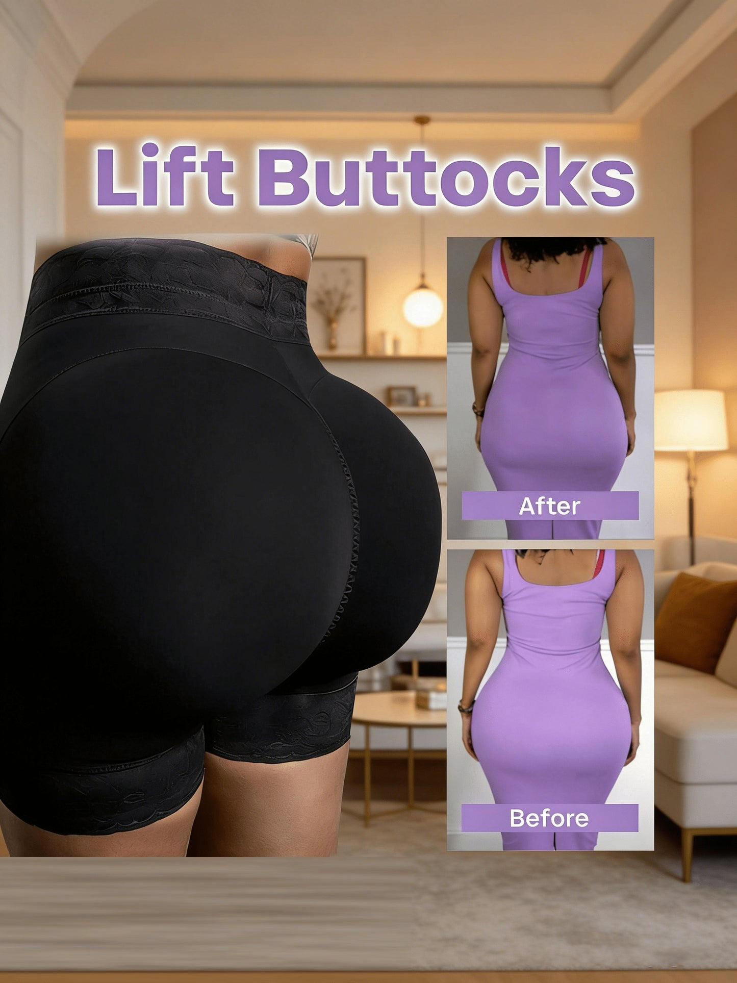 1pc Tummy Control Shapewear High Shorts for Women High Waist Butt Lifting Panties Body Shaper Compression Faja Colombianas