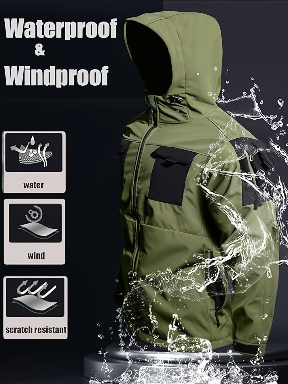 Men's Versatile Fleece Zip-Up Coat