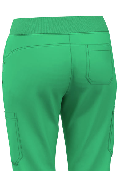 Scrub Pants for Women Jogger Pants with 5 Pockets Rib Waistaband Light Ultra Soft 4 Way Stretch 423