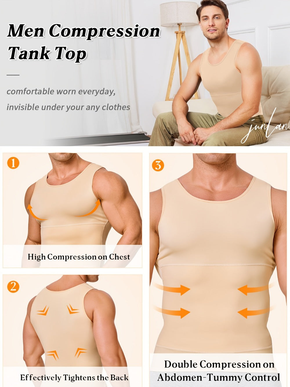 Men's Solid Color Tank Top - Sleeveless 855333