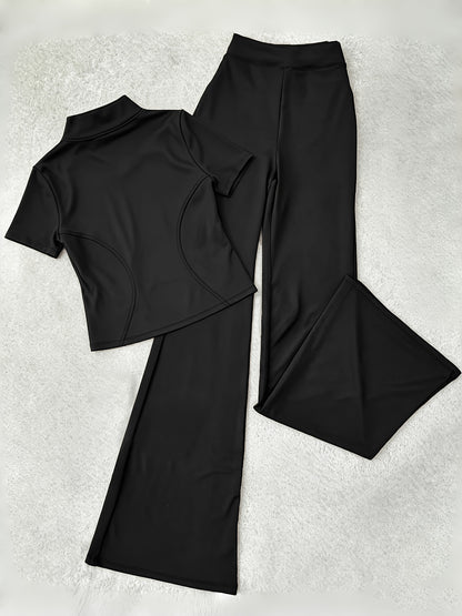 Women's Grey Polyester V-Neck Pants - product view 21