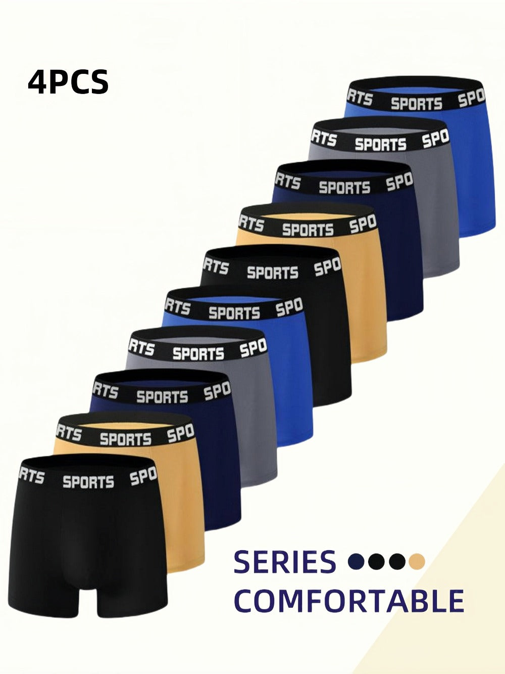 Men's Boxer Briefs - Versatile 4