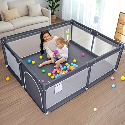 Large Breathable Mesh Baby Play Yard - Indoor and Outdoor Activity Space
