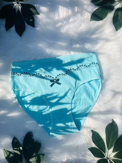 [Women Underwear] 12pcs Set Of Women'S Underwear, Decorated With Butterfly Flower Decorations, Skin Friendly And Breathable, Comfortable And Soft, Elegant And Fashionable Women'S Underwear