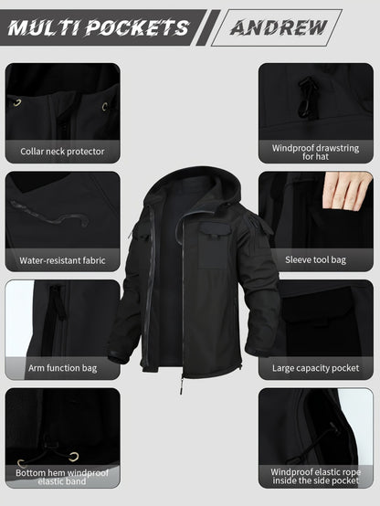Men's Versatile Fleece Zip-Up Coat