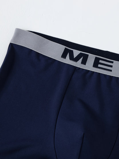 10 Random PCS Men's Cool Boxer Briefs, Men's Letter[MAN] Waistband Design, Breathable Comfortable Boxer Shorts, Elastic Sports Shorts, Men's Casual Underwear Daily Bottoms, Lightweight Comfortable Underpants, A Best Gift for Him