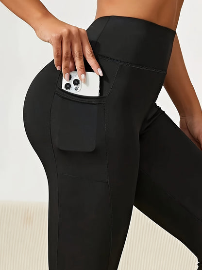 Women'S Capri Yoga Pants with Pockets Essential High-Waisted Leggings for Workout