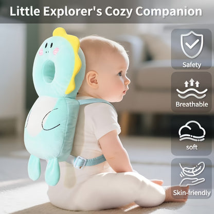A Pc Soft Toddler Backpack for Infants And Toddlers, with Adjustable Cartoon Animal PlushBackrest, Made Of Colorful Polyester Fiber, An Ideal Gift for Festivals.
