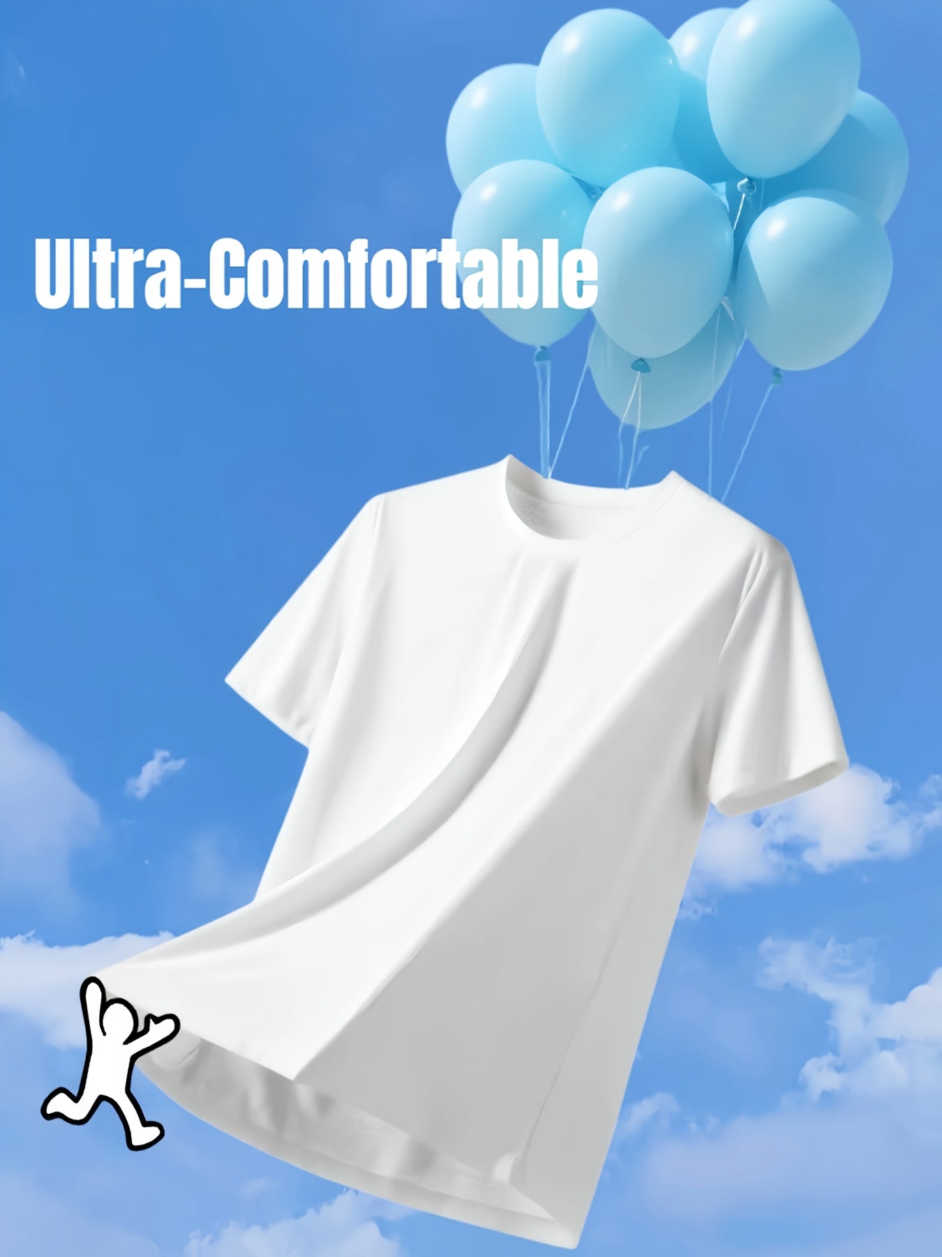 5pcs Men's Breathable Stretchable Sports T-Shirts - 100% Polyester Round Neck Short Sleeve Gym Tees Suitable for Running, Fitness Training, Casual Wear, Machine Washable Athletic Shirts with Regular Fit for Workout & Everyday Use
