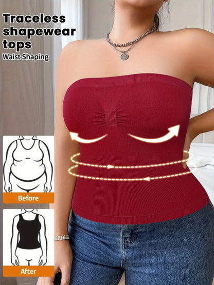 Plus-Size Tummy Control Bodysuit for Women - Comfortable, Breathable Shapewear